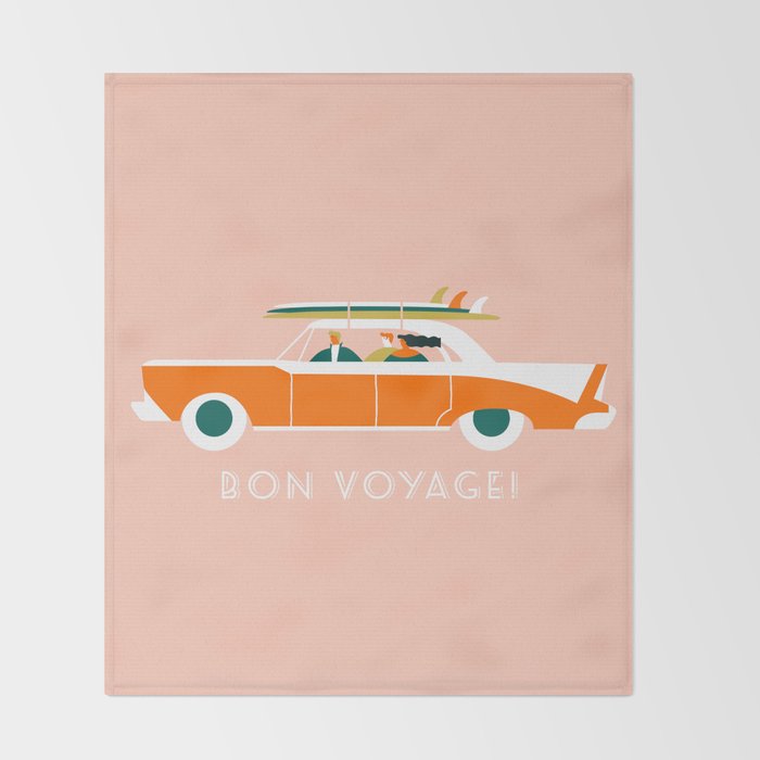 Bon voyage Throw Blanket Gallery Image 2