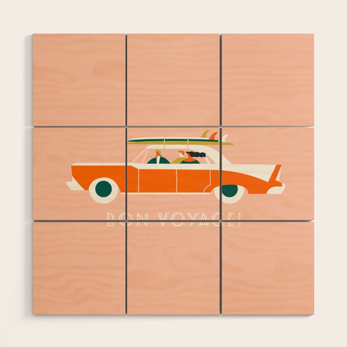 Bon voyage Wood Wall Art Gallery Image 1
