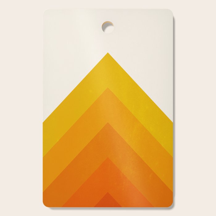 Chevron Waves: Retro Summer Edition Cutting Board Gallery Image 1