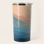 Blue Waves In Desert Peaks Travel Mug Gallery Image 1
