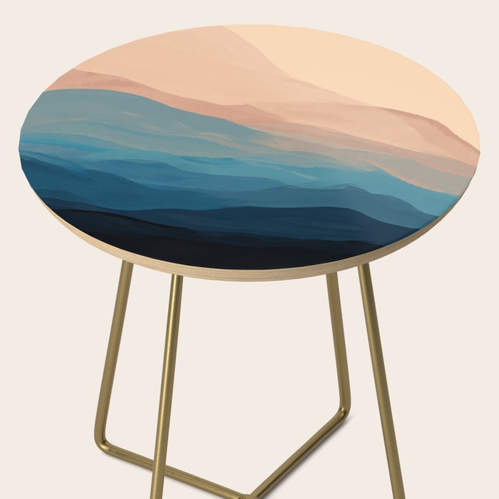 Blue Waves In Desert Peaks Side Table Gallery Image 2