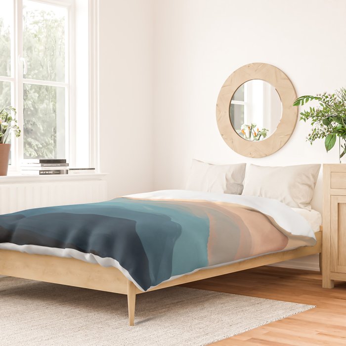 Blue Waves In Desert Peaks Duvet Cover Gallery Image 2