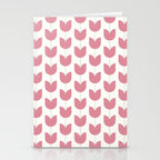 Spring Tulips VII Pink Mid Century Flowers Stationery Card Gallery Image 2
