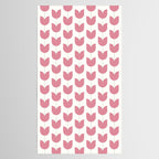 Spring Tulips VII Pink Mid Century Flowers Tablecloth Gallery Image 2