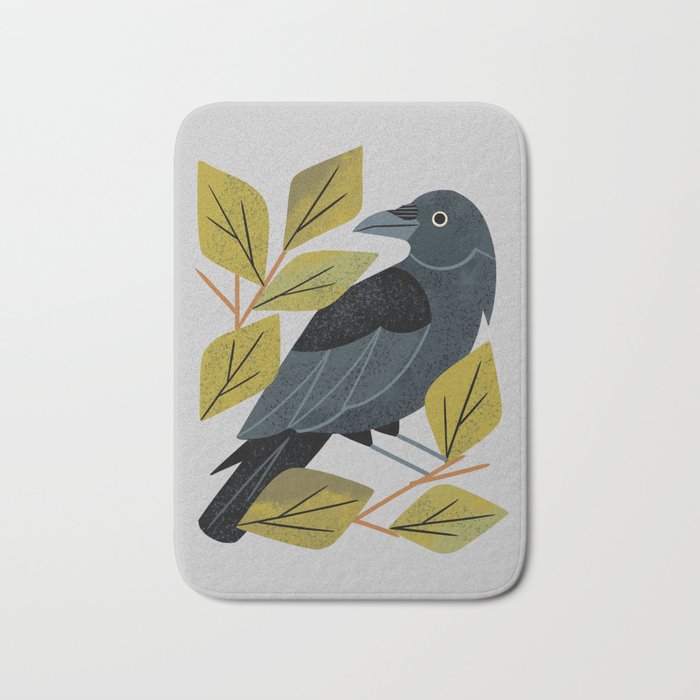 Perching Raven Bath Mat Gallery Image 1