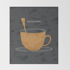 But First Coffee Throw Blanket Gallery Image 2