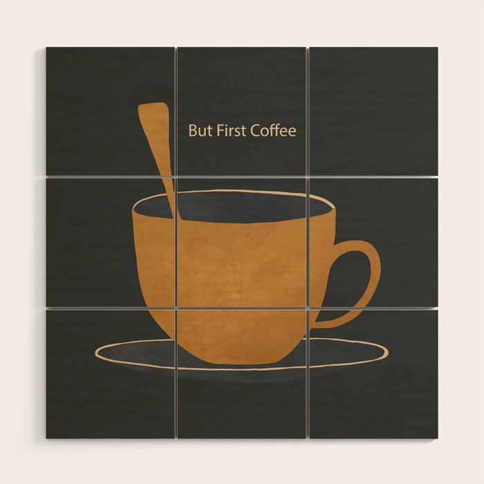 But First Coffee Wood Wall Art Gallery Image 1