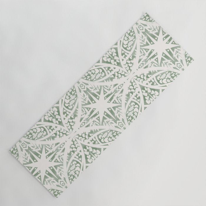 Green Nature Fantasy Tiles B Yoga Mat Gallery Image 1