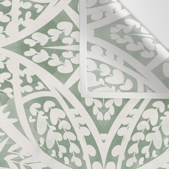 Green Nature Fantasy Tiles B Wall Tapestry Gallery Image 3