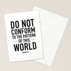 do not conform to the ways of this world Stationery Card Gallery Image 2
