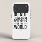do not conform to the ways of this world iPhone Case Gallery Image 3