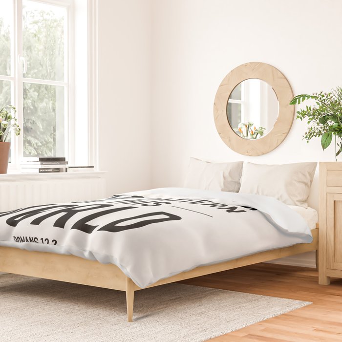 do not conform to the ways of this world Duvet Cover Gallery Image 2