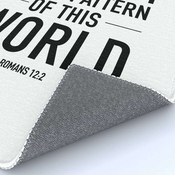 do not conform to the ways of this world Rug Gallery Image 4