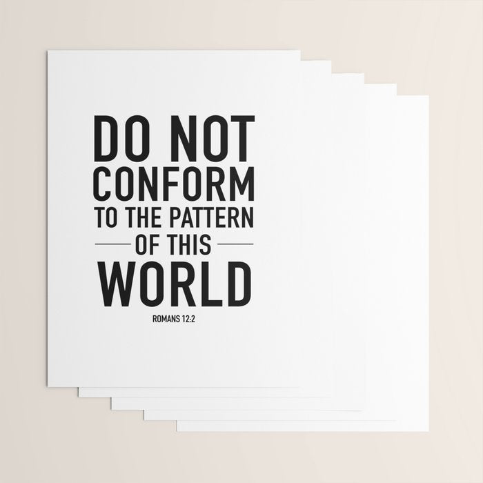 do not conform to the ways of this world Wrapping Paper Gallery Image 3