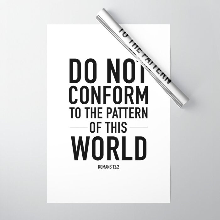 do not conform to the ways of this world Wrapping Paper Gallery Image 1