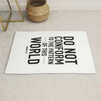 do not conform to the ways of this world Rug Gallery Image 1