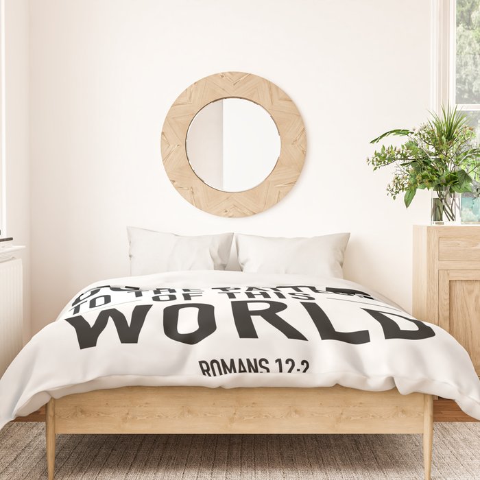 do not conform to the ways of this world Duvet Cover Gallery Image 3