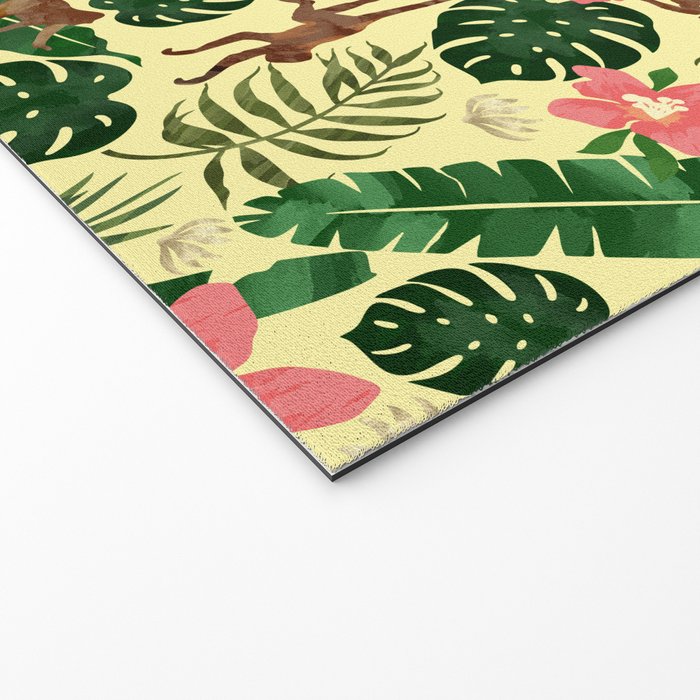 Tropical Garden-Yellow Welcome Mat Gallery Image 2