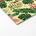 Tropical Garden-Yellow Welcome Mat Gallery Image 2