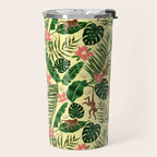 Tropical Garden-Yellow Travel Mug Gallery Image 2