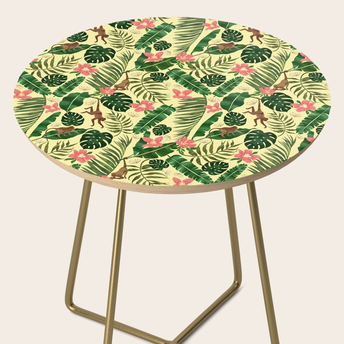 Tropical Garden-Yellow Side Table Gallery Image 2