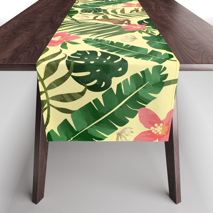 Tropical Garden-Yellow Table Runner Gallery Image 1