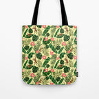 Tropical Garden-Yellow Tote Bag Gallery Image 1