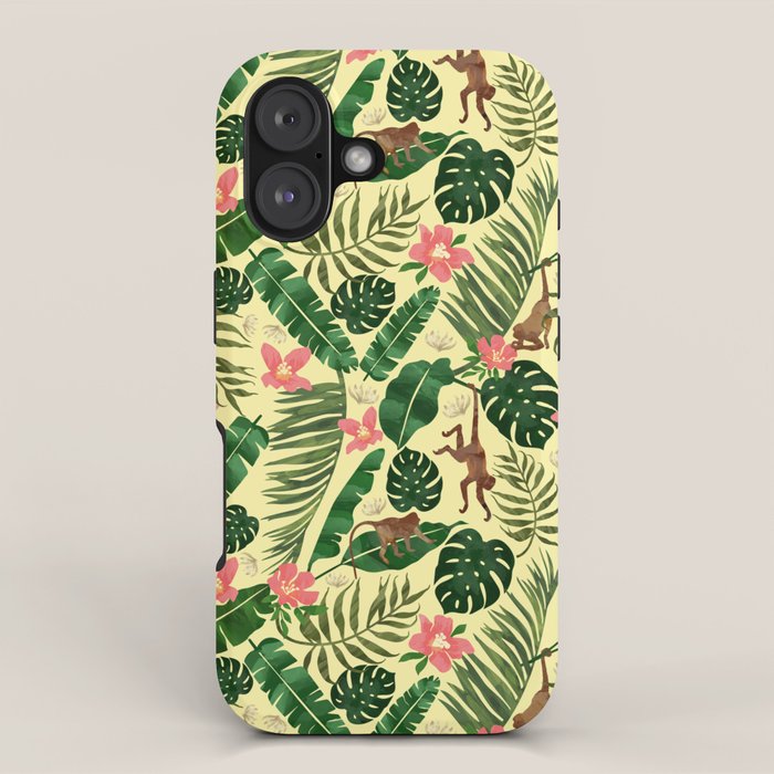 Tropical Garden-Yellow iPhone Case Gallery Image 1