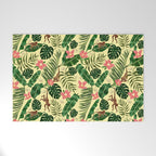 Tropical Garden-Yellow Welcome Mat Gallery Image 1