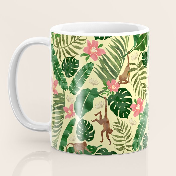 Tropical Garden-Yellow Coffee Mug Gallery Image 3