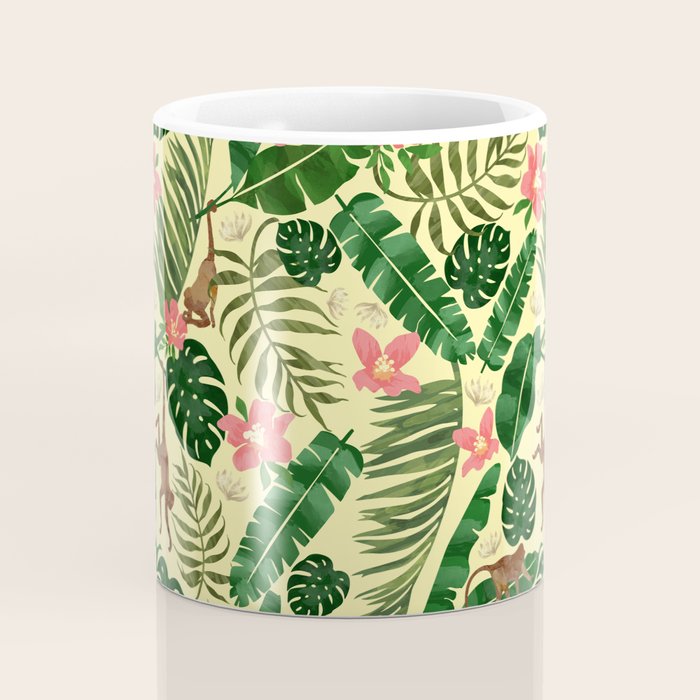 Tropical Garden-Yellow Coffee Mug Gallery Image 4