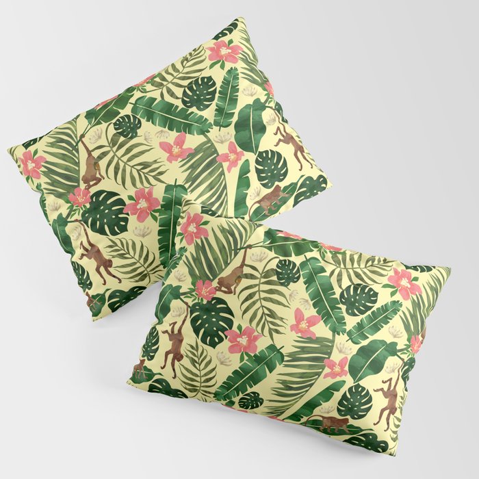 Tropical Garden-Yellow Pillow Sham Gallery Image 3