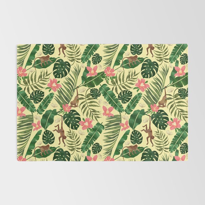 Tropical Garden-Yellow Rug Gallery Image 2