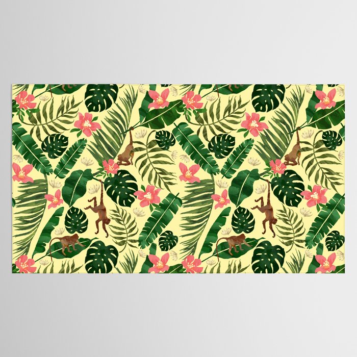 Tropical Garden-Yellow Tablecloth Gallery Image 2