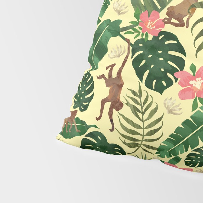 Tropical Garden-Yellow Pillow Sham Gallery Image 4