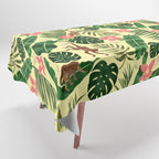Tropical Garden-Yellow Tablecloth Gallery Image 1