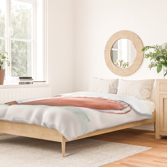 Football Watercolor Duvet Cover Gallery Image 2