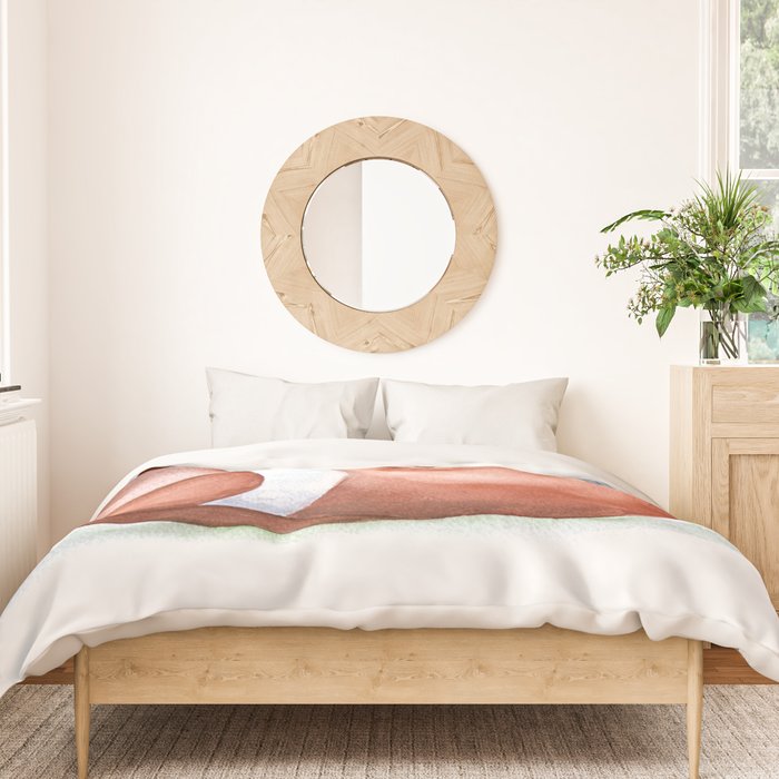 Football Watercolor Duvet Cover Gallery Image 3