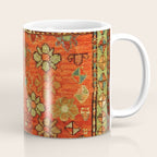 Antique Caucasian Floral Rug Print Coffee Mug Gallery Image 1