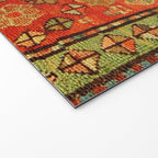 Antique Caucasian Floral Rug Print Welcome Mat Gallery Image 2
