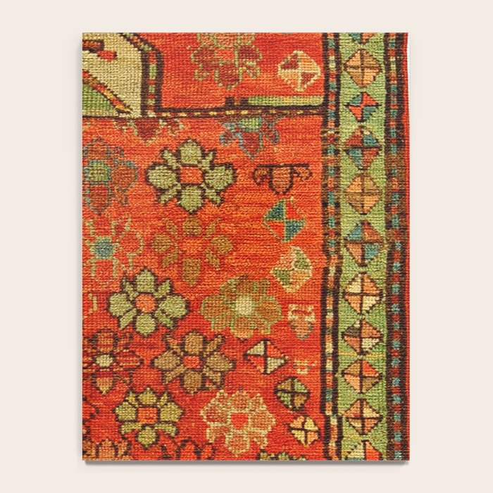 Antique Caucasian Floral Rug Print Notebook Gallery Image 4