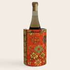 Antique Caucasian Floral Rug Print Wine Chiller Gallery Image 2