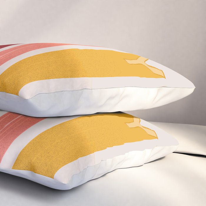 Happy Letters in Retro Colors Pillow Sham Gallery Image 3