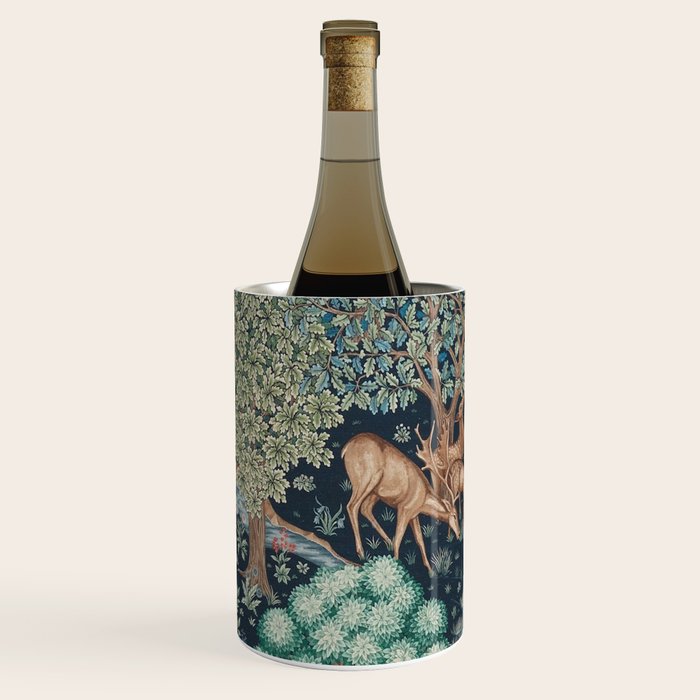 William Morris The Brook Indigo Tapestry Blue Wine Chiller Gallery Image 1