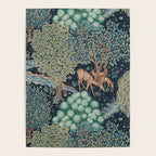 William Morris The Brook Indigo Tapestry Blue Poster Gallery Image 4