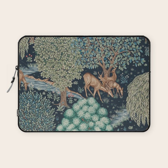 William Morris The Brook Indigo Tapestry Blue Laptop Sleeve Gallery Image 1