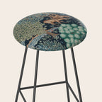 William Morris The Brook Indigo Tapestry Blue Stool Gallery Image 2