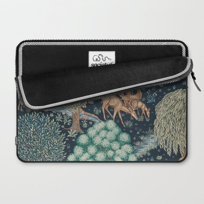 William Morris The Brook Indigo Tapestry Blue Laptop Sleeve Gallery Image 2