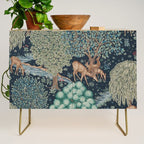 William Morris The Brook Indigo Tapestry Blue Credenza Gallery Image 1