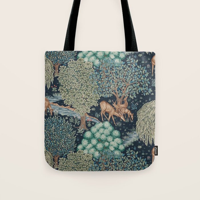 William Morris The Brook Indigo Tapestry Blue Tote Bag Gallery Image 1